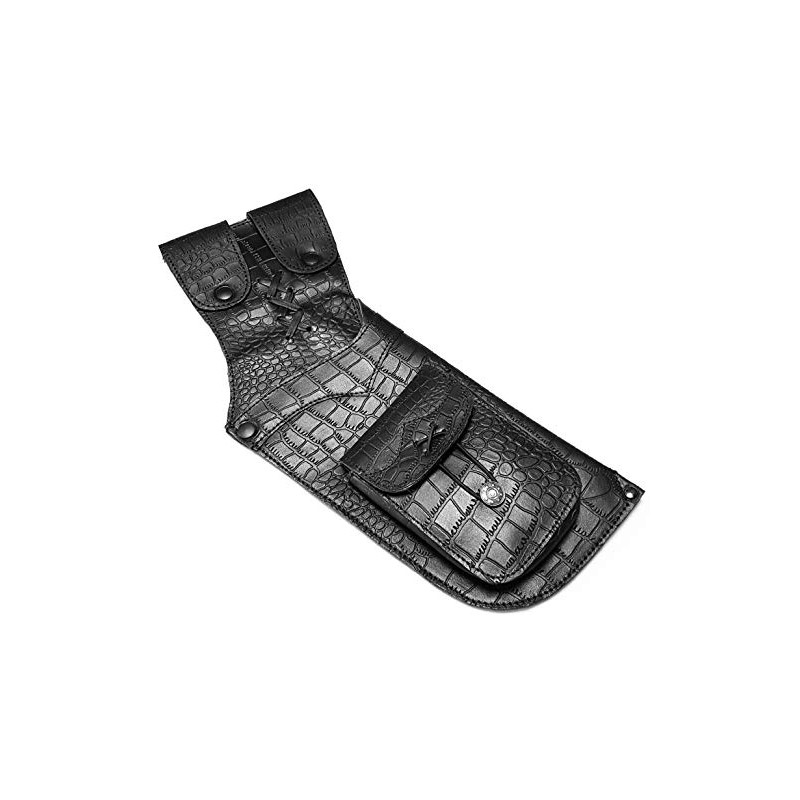 starlingukpk Traditional Archery Engraved Python pattern Leather Hip Quiver.