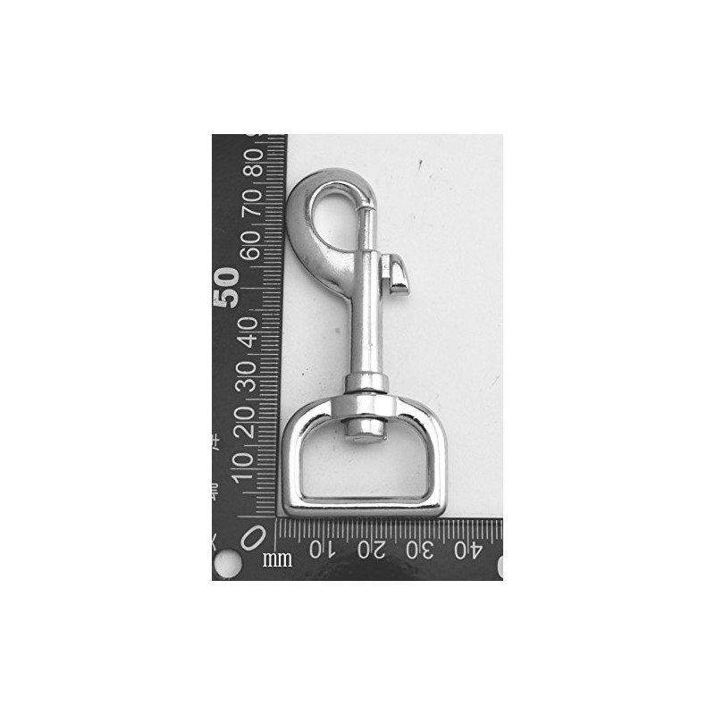 Wuuycoky Silvery 1" Inner Diameter D Ring Gun Buckle Large