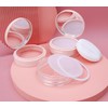 Feilguee 1PCS Portable Powder Compact Case Leak-free Reusable Plastic Powder