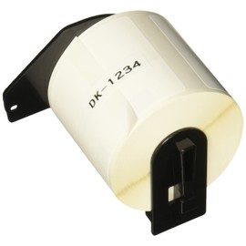 Brother Genuine DK-12343PK Die-Cut Name Badge Paper Labels, 2.3 in x 3.4 in (60 mm x 86 mm) Adhesive Name Badge White Paper Labels, 260 Labels per Roll, (3) Rolls per Box