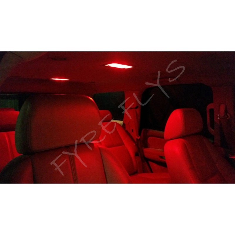 FYRE FLYS 6x Red LED lights interior package kit for
