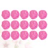 15Pcs Pink Rattan Decorative Balls for Diy Craft - Versatile