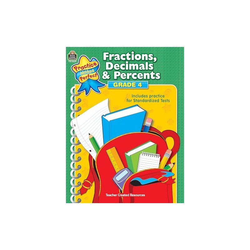 Fractions, Decimals & Percents Grade 4