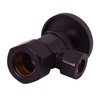 Westbrass Round Handle Angle Stop Shut Off Valve, 1/2" Copper