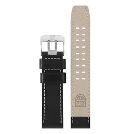 Luminox Men's 6600 Navy SEAL Series Black & Beige Leather Strap Titanium Buckle Watch Band