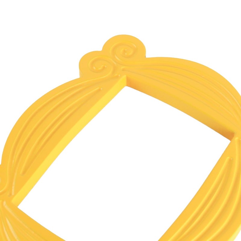 Ieron Iconic Peephole Frame, Yellow Door Frame, Decorative Wall Art