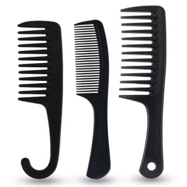 3 Pcs Wide Tooth Comb Detangling Comb Set Hair Comb for Styling Large Shower Comb for Women Men Curly Straight Thick Wavy Long Hair