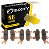 Sixity N6 Front Rear Sintered Brake Pads compatible with Can-Am
