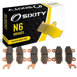 Sixity N6 Front Rear Sintered Brake Pads compatible with Can-Am Commander 1000 2011-2013 Complete Set