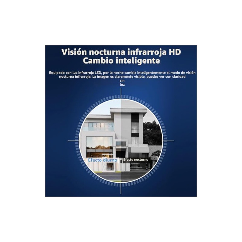 Timbre con Vídeo Inteligente Inalámbrico, Cámara de Timbre con Monitoreo