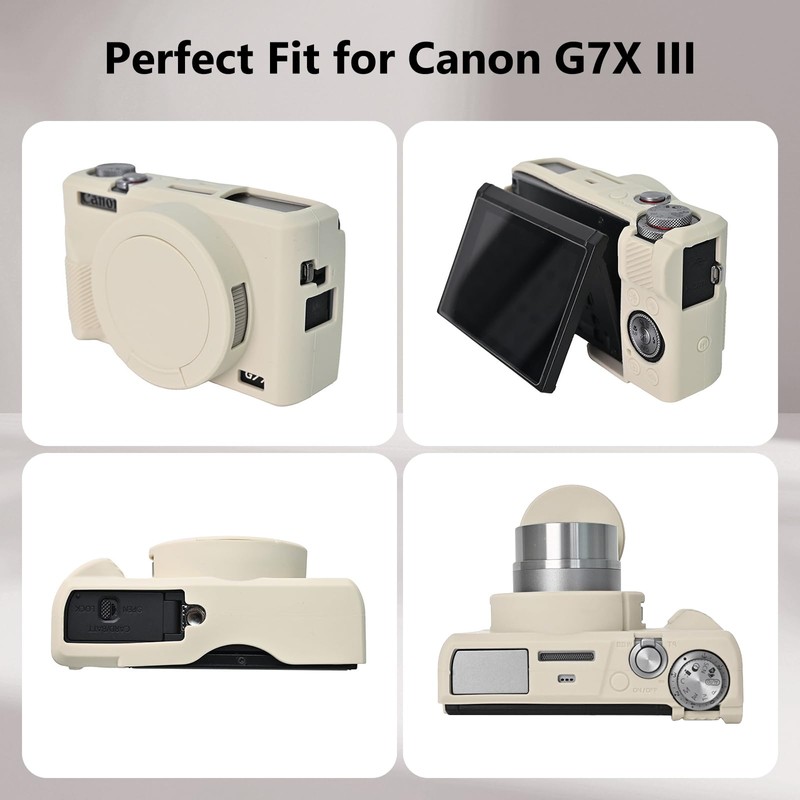 MUZIRI KINOKOO Silicone Case for Canon G7X III/Mark III/ G7X3