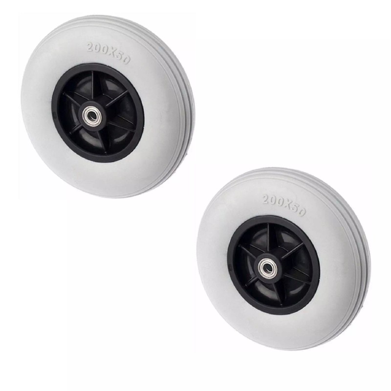 Pride 8" x 2" (200x50) Caster Tire Wheels for Jazzy