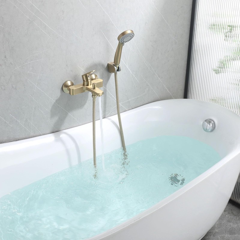 HONYI Bathtub Faucet with Sprayer, Tub Spout with Diverter Bathroom