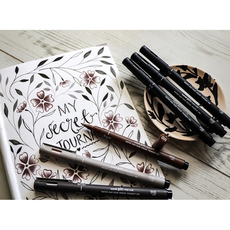uni-ball PIN Fineliners | Black Fine Tipped Writing Pens |