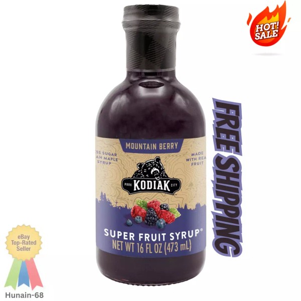 does not apply Kodiak Mountain Berry Super Fruit Syrup, 16