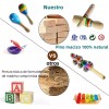 Nayumi Instrumentos Musicales Percusión De Madera Para Niños 22pcs