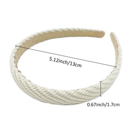 MEFINESHOW 6 Pcs Headbands for Women Thin Solid Color Hairbands Non Slip Knitted Headband Cute Head Bands for Women’s Hair Fashion Hair Accessories