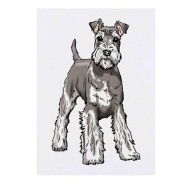 'Playful Schnauzer' Temporary Tattoo - Water Resistant, Skin-Safe, Non-Toxic Transfer (TO00075583)