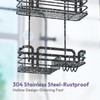 SWTYMIKI Shower Caddy Hanging Organizer - Over the Door Shower