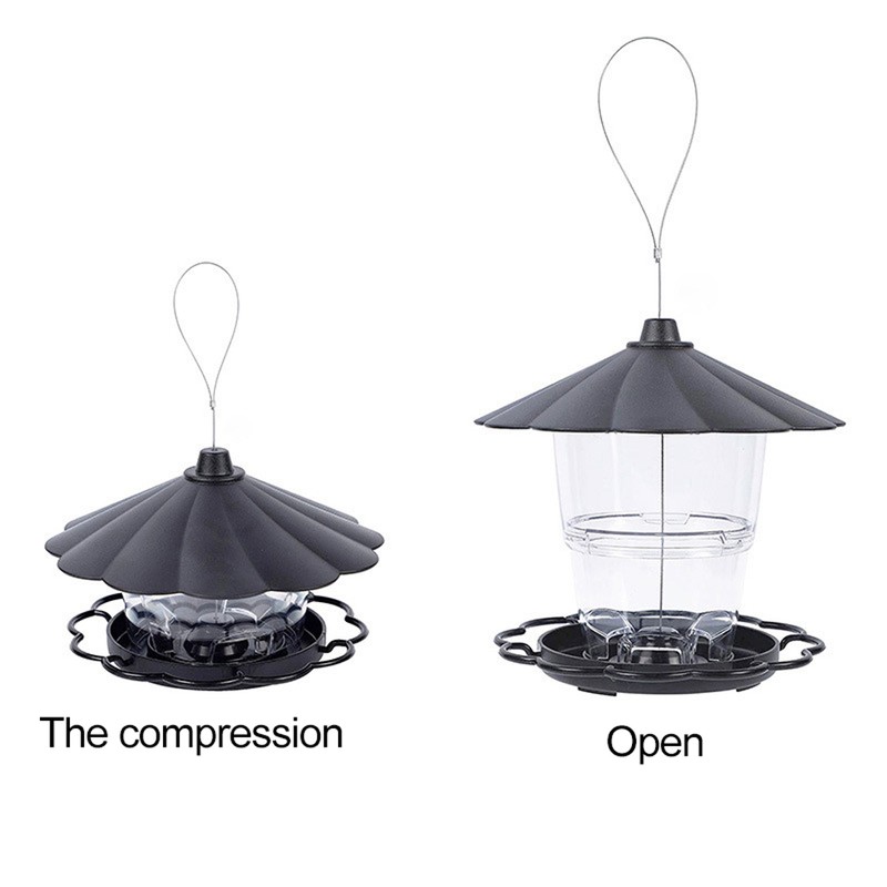 Wild Bird Feeder Foldable Panorama Gazebo Bird Feeder Portable Outdoor