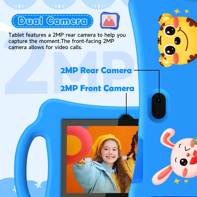 Nyxolaria Kids Tablet 7 inch Android 12.0 for Toddler, 4GB