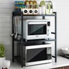 LUCKY KVW Microwave Oven Rack, Microwave stand,Adjustable Shelf with 6