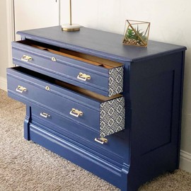 Beyond Paint All-in-One Refinishing Paint, No Sanding, Matte Finish for Cabinets, Countertops, Furniture and Doors, 1 Gallon, Navy