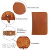 Gusti Yannick Leather Pencil Case for Men and Women, brown,