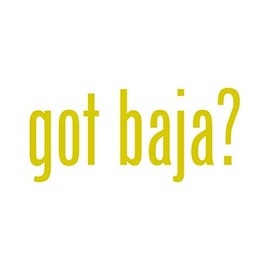 RDW Got Baja ? Sticker - Decal - Die Cut - Gold 12.50" x 5.63"