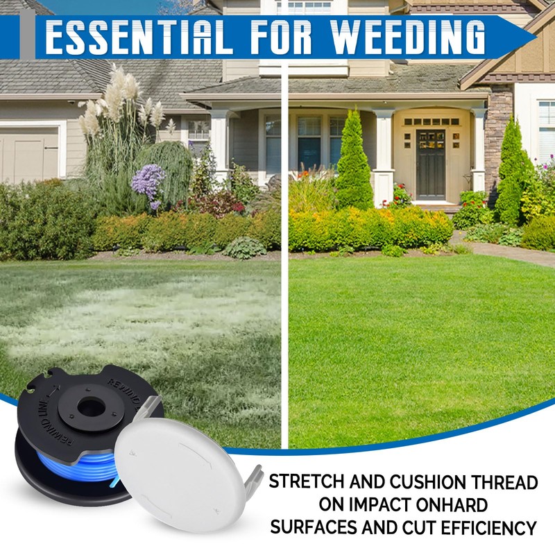 JAMSSOW Pack of 4 Replacement Spool Grass Trimmer Spool Compatible