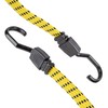 Cartman Ultra 48" Black/Yellow Flat Bungee Cord, 2pk x 48"
