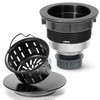 BOTEMY Stainless Steel Black Sink Drain Strainer 3-1/2'' Kitchen Sink