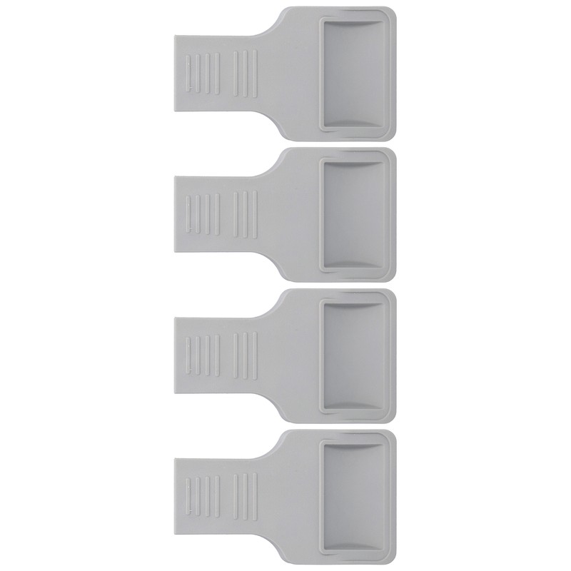 4Pcs U Shape Casters Door Stopper Anti Sliding Furniture Wheels