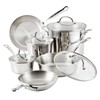 Farberware Millennium Stainless Steel Cookware Pots and Pans Set, 10