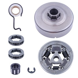 Gubeter Clutch Drum W Sprocket Rim Worm Gear Kit for Stihl Ms361, 1128 007 1000, 1135 160 2050, 1128 647 2400, 9512 933 2380