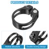 PATIKIL 34.9mm Cycles Bike Seat Post Clamp, 2 Pcs Aluminum