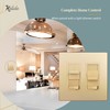 TOPGREENER Kalide Light Switch and 3-Speed Ceiling Fan Control Combo,