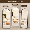 FURNIinspire Arched Full Length Mirror with Stand, 56"x18" Full Body