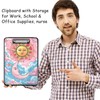 Clipboard with Storage, High Capacity Plastic Storage Clipboard with Pen