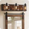 GOEBLESON 3-Light Bathroom Fixture, 23.2" Large Farmhouse Vanity Light, E26