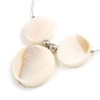 Avalaya Delicate Floating Off White Shell Bead Wire Necklace in