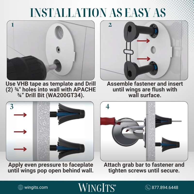 Structural Grab Bar WingIts, PK2