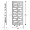 TSSS 20 PCS 100 x 50mm Pronged Truss Plate, Repair