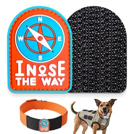 I Nose The Way Funny Dog Patches for Harness - Dog Vest Patches, Tactical Morale Patch with Hook & Loop Fastener, Service Dog Patches, Cute Dog Accessories for Working and Training Dogs