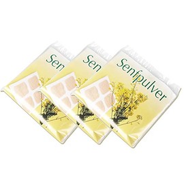 3 x packs of mustard powder, 10 packets (per pack), 4 cells each (0.75 g per cell)