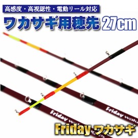 Fishing Tool, High Sensitivity, High Visibility, Compatible with Electric Reels, Friday Wakasagi, 10.6 inches (27 cm), S (0.5 - 5 g)