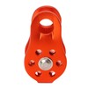Rock Climbing Pulley Fixed Sideplate Single Sheave Pulley Orange Lift