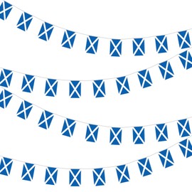2 Scotland Flags, Square Flag String Flags, Bunting Garland, Banner Decoration, Outdoor Flag Decoration, Party Decoration, Fan Party Flag