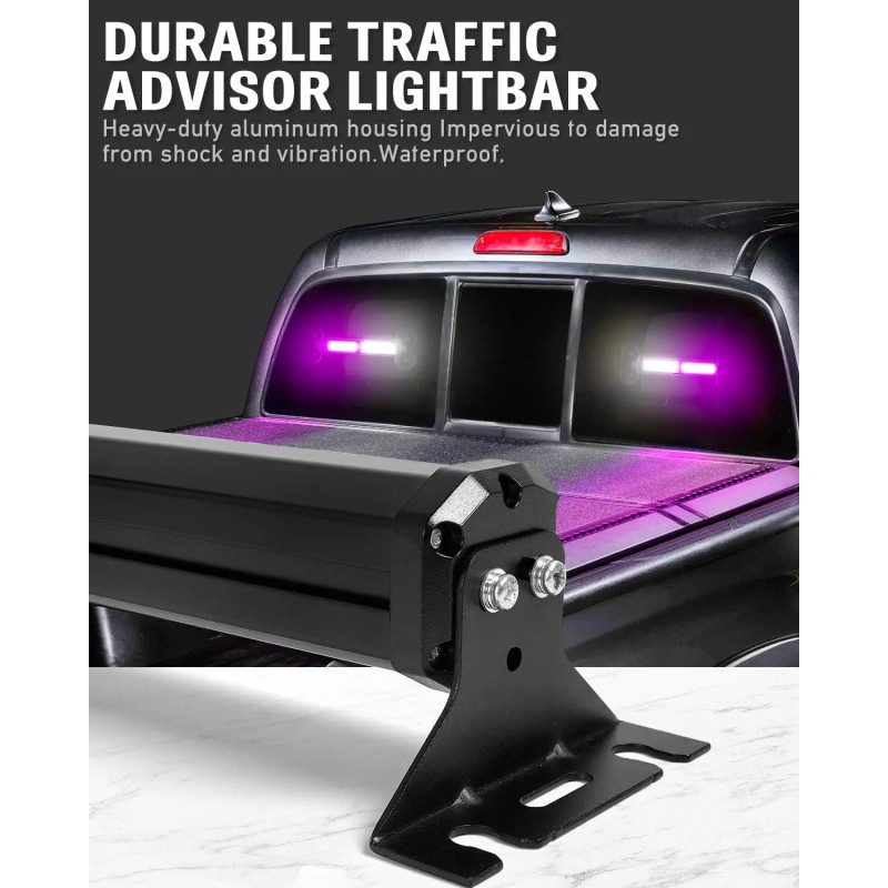 Emergency Strobe Traffic Light Bar 40 LED Dash Safety Flashing
