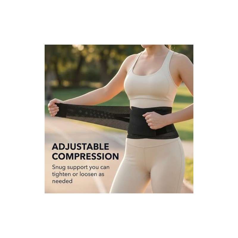 Soporte lumbar extra transpirable y ajustable para mujeres y hombres,